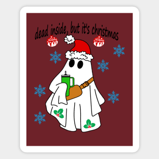 Dead Inside, But It's Christmas Magnet